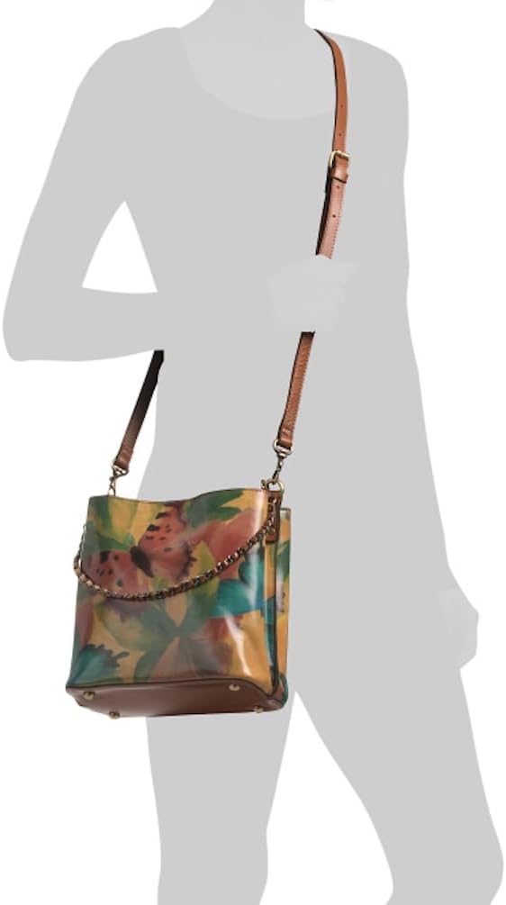 Patricia Nash Leather Ledra Bucket Crossbody Bag