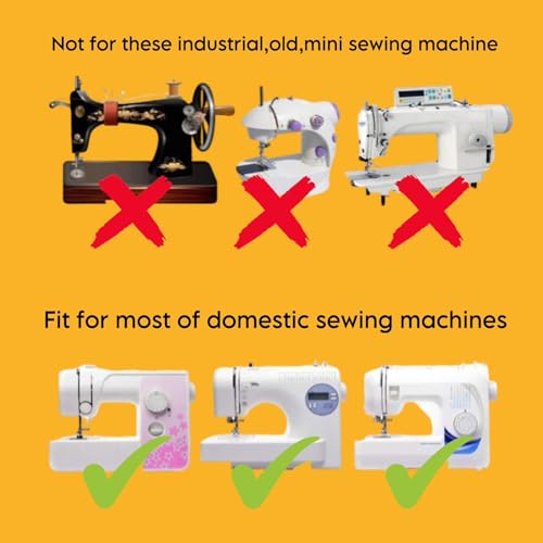 Image of ZENITH 11 Pcs Sewing Machine Presser Feet Accessories Kit, Compatible with Brother, Usha Janome, Singer Low Shank, Multiple Stitch Functions (11pc kit)