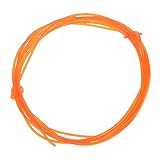 sourcing map Polyurethan Rundriemen 2mm Durchmesser 10ft(3 Meter) Länge Glatte Oberfläche PU Urethan Riemen für Antrieb Übertragung Orange