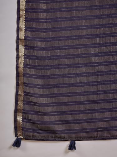 Image of AKHILAM Women's Kanjivaram Woven Soft Silk Saree With Blouse Piece