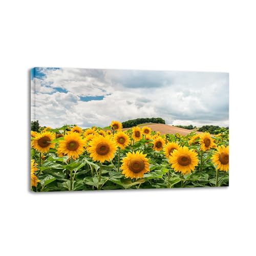 Fleurs de tournesol peinture de paysage naturel pour salon et bureau lumineux