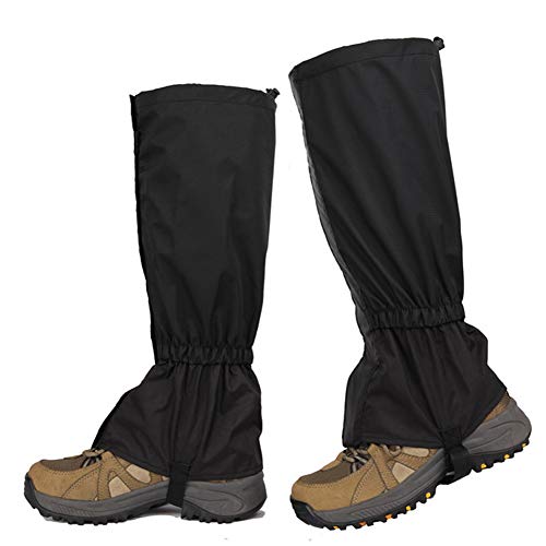 BESTZY Polainas Impermeables Montaña 1 Par Polainas Impermeable Transpirable Impermeable al Aire Libre Polainas para Montaña Senderismo, Esquí, Escalada, Caza, Nieve