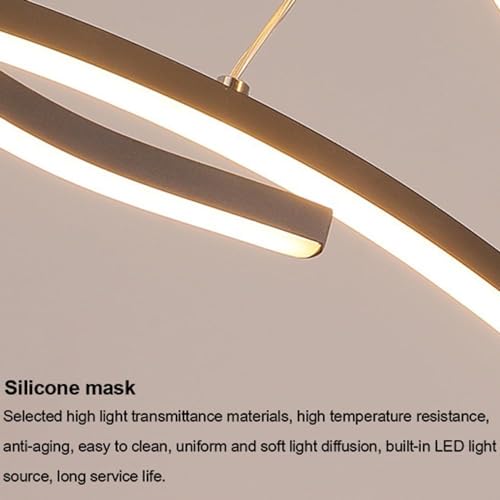Lustre de branche à intensité variable avec éclairage LED linéaire - 7