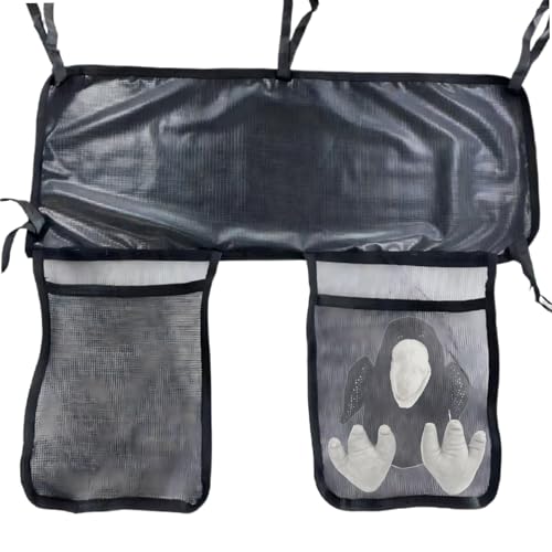 Organizador de zapatos de fitness para interiores, bolsa de malla, soporte para zapatos de cama elástica, 13.78 x 17.72 pulgadas, correas elásticas de gran capacidad, compartimentos dobles
