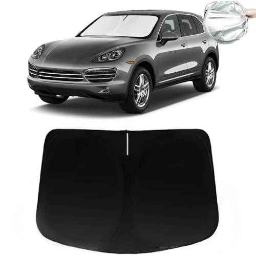 PAIMOHO Windshield Sun Shade for Porsche Cayenne 2019-2025 Car Front Window Sunshade with 240T Sun...