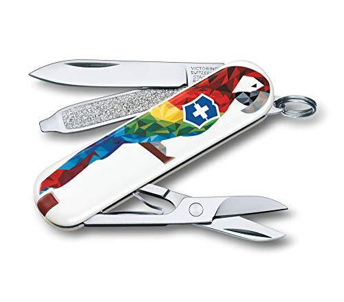 Victorinox Erwachsene Taschenmesser Classic, 58mm, Guacamaya, Angabe