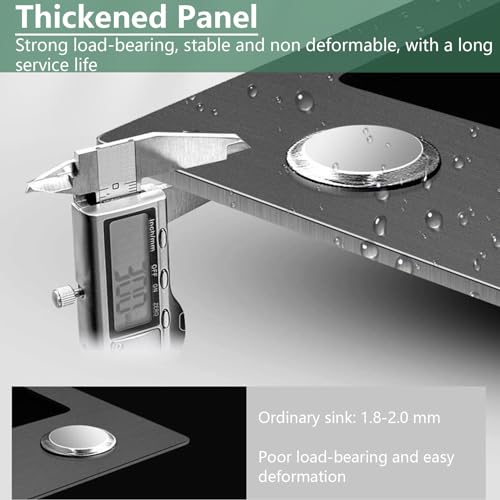 Évier sous plan évier cuisine inox 1 bac multifonctionnel