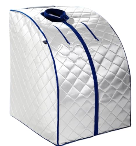 chi- enterprise Deluxe Mobile Sauna XL 1000W- Tragbare Infrarotkabine mit Klappstuhl, beheizter Fußmatte, schnell erwärmend, für Zuhause/ Garten