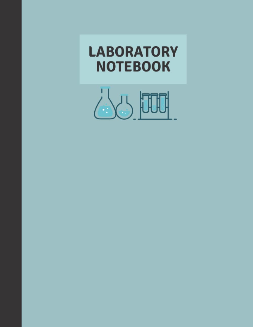 Laboratory Notebook: Simple lab notebook for the sciences. Grid paper. Size 8.5in x 11in, 120 pages.