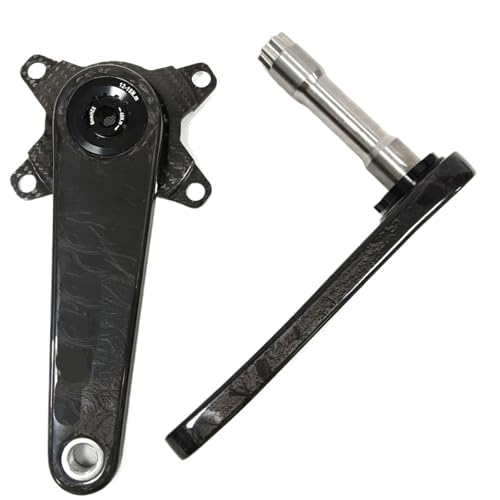 �݊���������܂�LEESE �J�[�{���t�@�C�o�[���]�ԃN�����N�Z�b�g�A24mm �`�^���������A��ʓI�ȃ��[�h����� MTB �h���C�u�g���C�� �V�X�e��(Crank Length 150MM,Bcd110x4 Carbon)