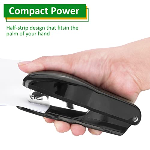 1 Pack Staplers With Desktop Staplers For Office Supplies, Black #TOP2