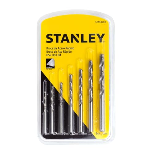 Stanley Conjunto de Brocas Ar Helicoidais, Ferramentas em Aço Ráp...