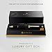 Cross Townsend Refillable Rollerball Pen Presented in a Luxury Gift Box - Medium Point, Black Ink, Black & Gold