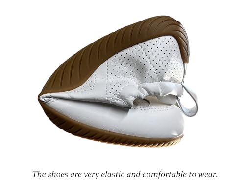 Women’s Traveling Walking Shoes Lightweight Non-Slip Slip-On Breathable Flexible Barefoot Leather Handmade Fashion Sneakers4