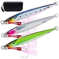Vertical Jigging Spoons 3 Pcs Sinking Jig Lures - Slow Fall Metal Fishing Lures For Saltwater & Freshwater Slow Fall Jigs - View #12