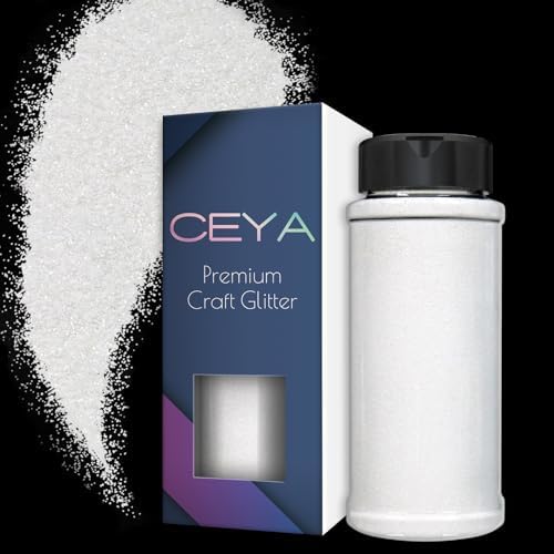 Ceya 3.5oz/ 100g Ultra Fine Glitter Powder Pearl White Glitter 1/...