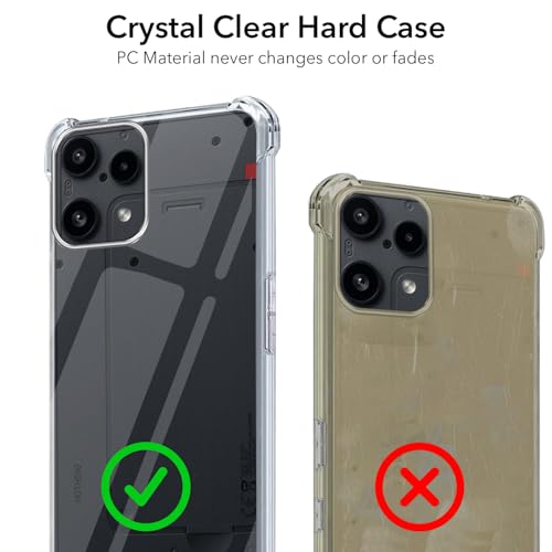 Image of Jkobi Shockproof Crystal-Clear Back Cover for Nothing Phone 3A Lite (Anti Yellow Case | Drop & Camera Protection | Hard Polycarbonate)