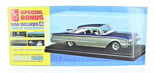 AMT 1:25 Scale Clear Polystyrene Car Model Display Case w/4 Backdrops AMT600/12