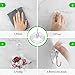 HangerSpace Suction Cup Hooks, 1.77 Inches Clear PVC Suction Cups with Metal Hooks Removable Small Suction Cups for Shower Bathroom Kitchen Wall Window Glass Door 12 Pack