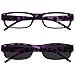 Produktbild Die Lesebrille Unternehmen Lila Leicht Leser Mit UV400 Sonne Leser Wert Doppelpack Herren Frauen RS32-5 +2,00