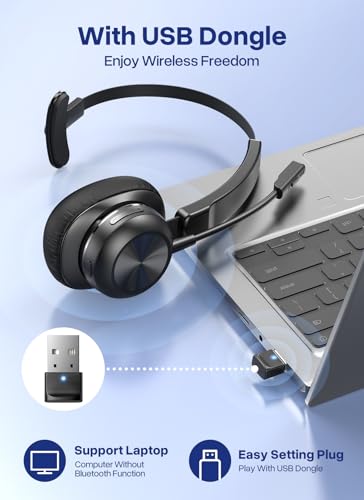 Image of Trucker Bluetooth Headset, Wireless Headset with Microphone