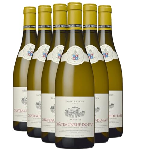 Châteauneuf-du-Pape Les Sinards blanco 2024 - Famille Perrin - DOP - Valle del Ródano - Francia - Variedades de uva Grenache Blanc,Clairette - 6x75cl
