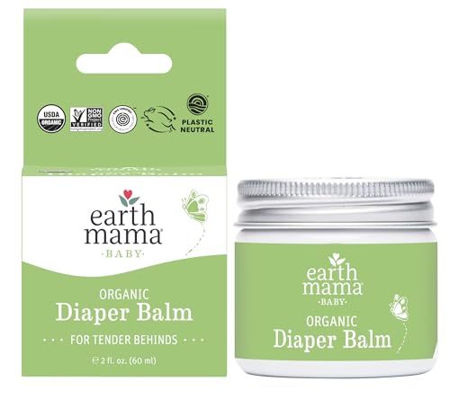 Image of Earth Mama Organic Diaper Balm 2-Ounce | Diaper Cream for Baby | EWG Verified, Petroleum & Artificial Fragrance-Free with Calendula for Sensitive Skin