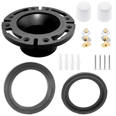 Zzyyldu 3" Socket Floor Flange and RV Toilet Seal?Compatible with Dometic 300 310 320 RV Toilets?Replacement RV Toilet Part 385345892 Flange, 385311658 Flush Ball Seal and 385311652 Base Seal Gasket