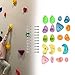 harayaa Rock Climbing Wall Holds Climbing,Support Training Equipment Climbing Grips Set Climbing Stones Toys for Playground Backyard
