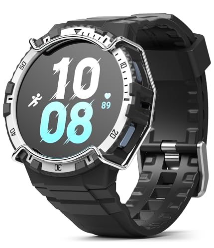Coque Galaxy Watch 4 44mm antichoc Ringke Fusion-X Guard blanche robuste