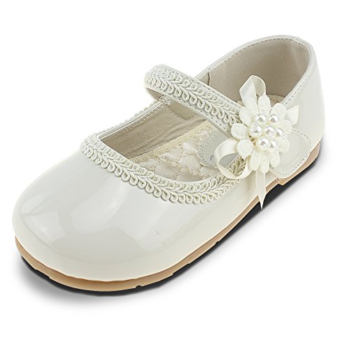 Kid Girl's Uniform Dress Marry Jane Ballerina Flats (Toddler/Little Kid)