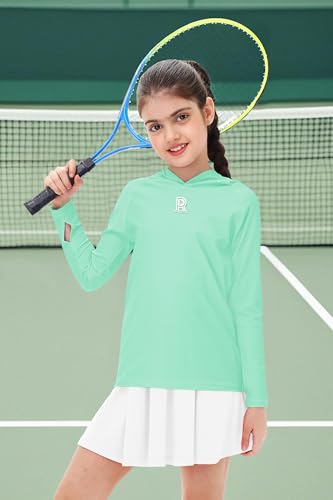 Image of Remimi Kids Sun Shirt Rash Guard Quick Dry Sun Protection Athletic Hoodie Hiking Shirts 3-12 Years