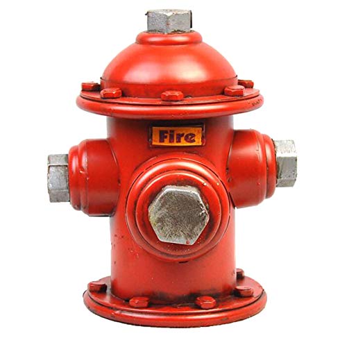 Z&X Metal Money Jar - Metal Vintage Fire Hydrant Replica - Indoor Outdoor Garden Statue Yard Decoration For Yard Art, Movie Props, Gift For Fireman #TOP19