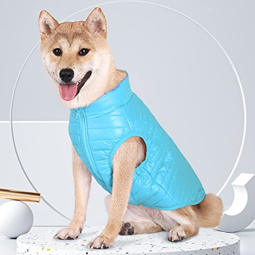 Letsqk Winter Dog Coats, Dog Apparel For Cold Weather, Waterproof And Comfortable Dog Pet Clothing, Blue, S #TOP5