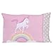 Everything Kids Little Tikes Rainbow Unicorn 4 Piece Toddler Bedding Set, Pink