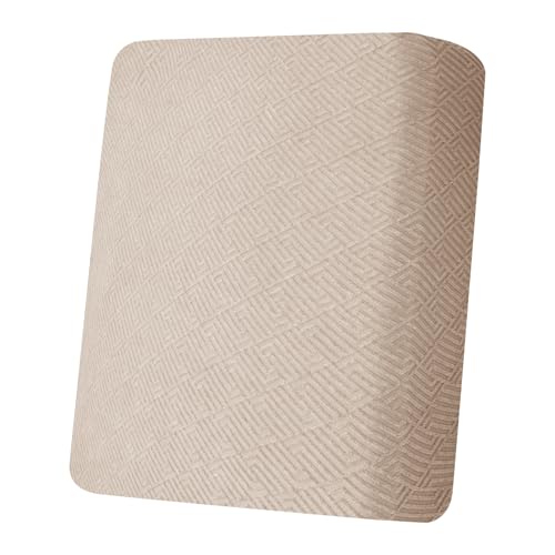 XINEAGE Couch Cushion Covers Seat Cushion Cover Thick Stretch Sofa Slipcovers 1 Piece Individual Couch Covers with Elastic Bottom(Single Seat Cushion/Backrest,Khaki)