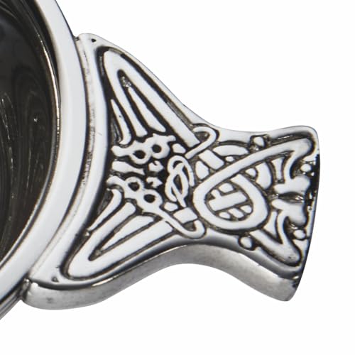 Wentworth Pewter - Thistle Pewter Quaich Whisky Tasting Bowl Loving Cup Burns Night (70mm Diameter) by Wentworth Pewter - Image 5