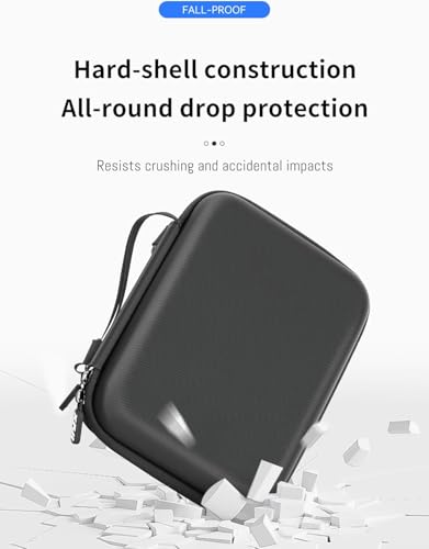 Image of M.G.R.J Portable Carrying Compact Case Cover for DJI Osmo Nano Vlogging Camera with Anti-Water Splash, Anti-Shock & Water-Proof Feature's (Hard|EVA|Black)