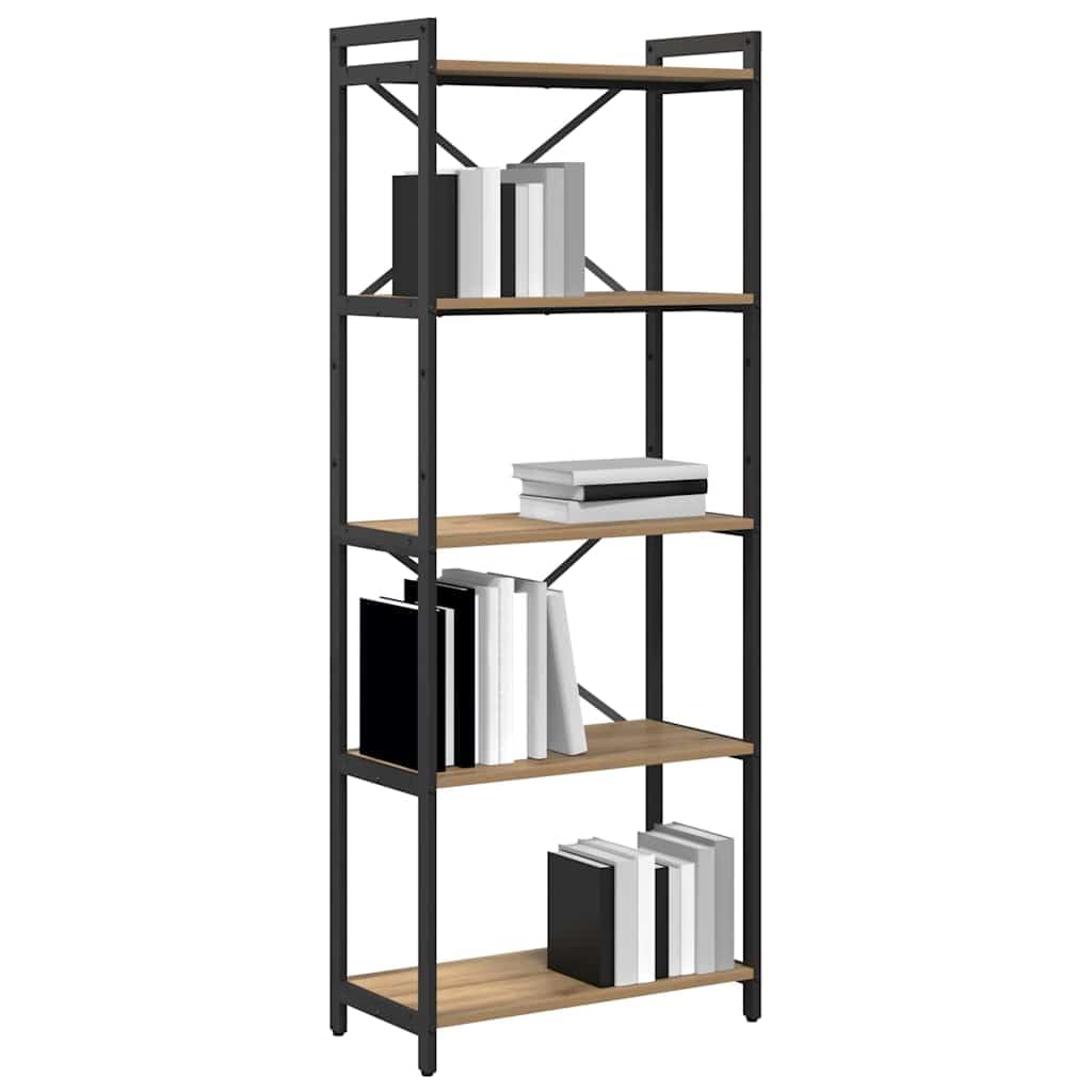 Generisch Bücherregal Artisan-Eiche 60 x 30 x 155 cm Holzwerkstoff,Möbel,Regalsysteme,Bücherregale Bücherschränke-868388