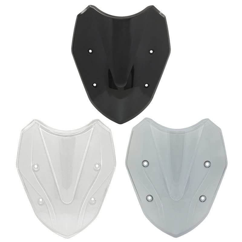 Extension Bulle Moto Pour BMW S1000XR S 1000 XR S1000 XR S 1000xr, Extension De Pare-Brise De Moto Spoiler, Déflecteur De Pare-Brise Réglable à Clipser Pare-Brise Modifié,Large-Transparent