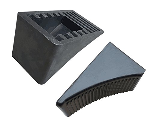 Fasmov Solid Rubber Heavy Duty Wheel Chock -2 Pack #TOP1