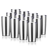 EcoMozz 20oz Tumbler Bulk Stainless Steel Vacuum Insulated Tumblers with Lid Double Wall Travel Mug,