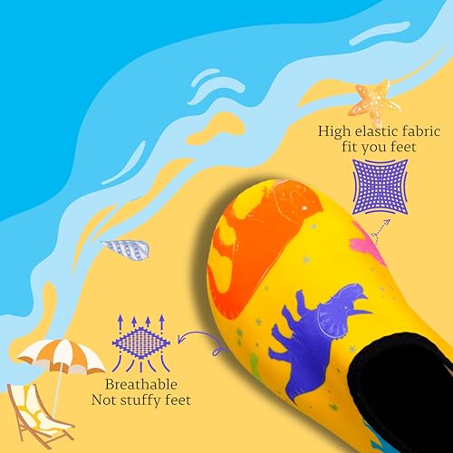 Girls Cartoon Print Quick-Drying Water Shoes for Girls - Non-Slip and Breathable for Swimming, Sports, and Yoga3