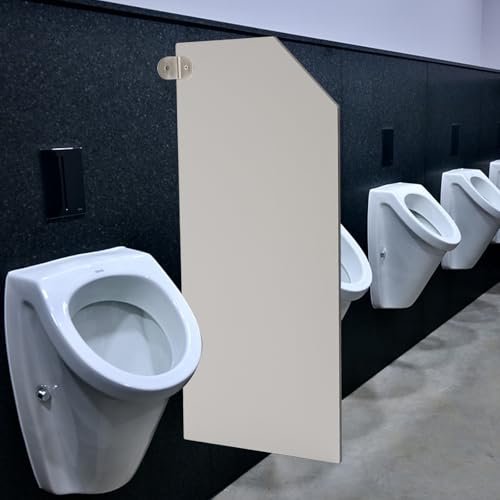 Mampara divisoria para urinario, Pantalla de privacidad para urinario público Masculino de Montaje en Pared con Accesorios para baños de centros comerciales, escuelas y aseos, 35,43 x 15,74