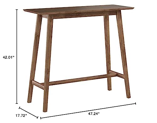Christopher Knight Home Moria Wood Bar Table, Natural Walnut Finish, 17.72 In X 47.24 In X 42.01 In #TOP2