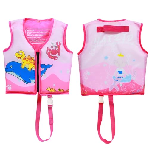 Chaleco de natación para niños, Chaleco de natación con Correa de Seguridad Ajustable, Chaleco Flotante para niños pequeños, natación, Aprendizaje, flotabilidad, Traje de baño para niña