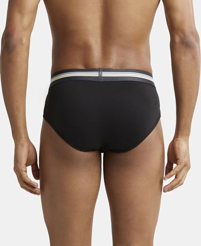 Image of Jockey UI20 Men Super Combed Cotton Elastane Stretch Printed Brief with Ultrasoft Waistband (Pack of 2)