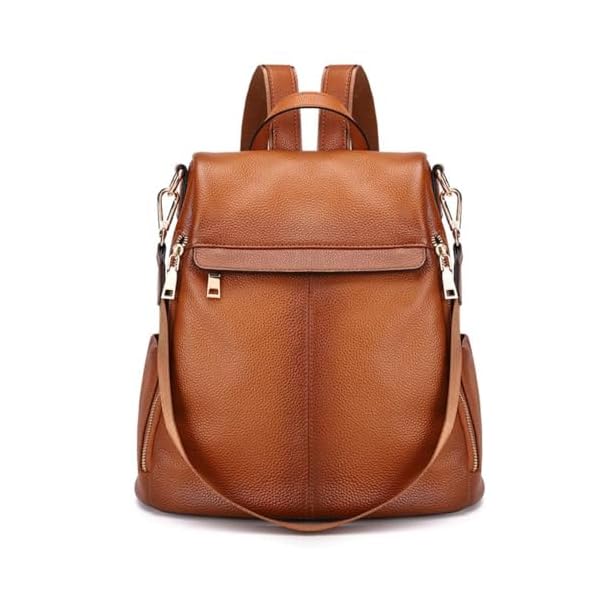 Kattee Women's Anti-Theft Backpack Purse Genuine Leather Shoulder Bag Fashion Ladies Satchel Bags
