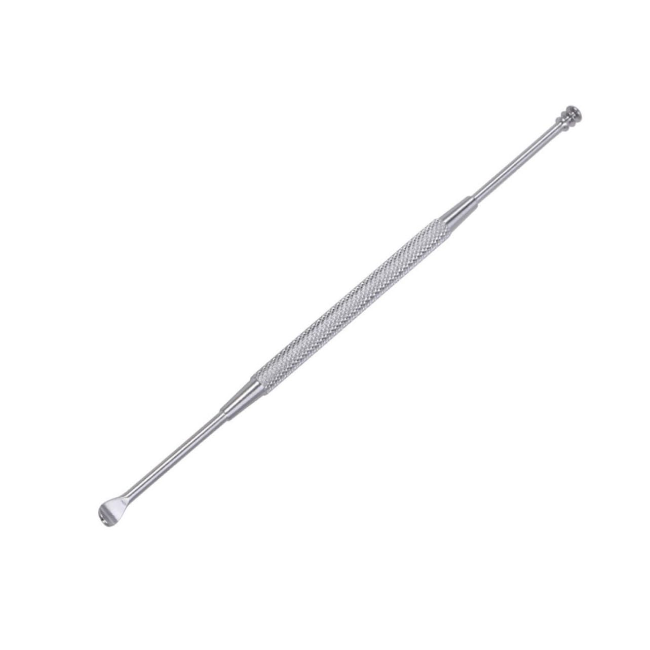 Baluue Stainless Steel Double Ended Wax Spiral Spoon for Wax Removal Care Tool Kit for Adults and Silver