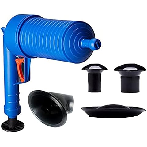 Toilet Plunger Air Plunger Gun,Toilet Plunger Kitchen Sink Sewer Dredge Tool Manual Gun, Sink Plunger for Bathroom, Kitchen, Bathtub,Toilet, Floor Drain Cover